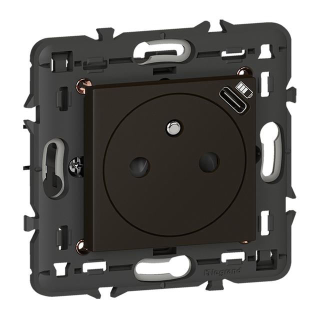 Mosaic - Gniazdo 2P+Z + Usb Typ C Z Ramką 079161L LEGRAND