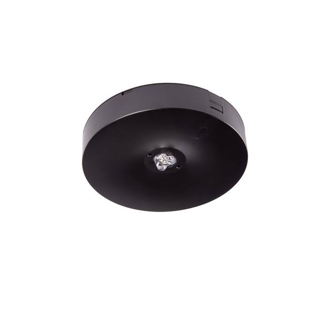 Oprawa sieciowo-awaryjna natynkowa Starlet Round LED SCH 250 SA 1H MT IP20 [BLK] / soczewka korytarz