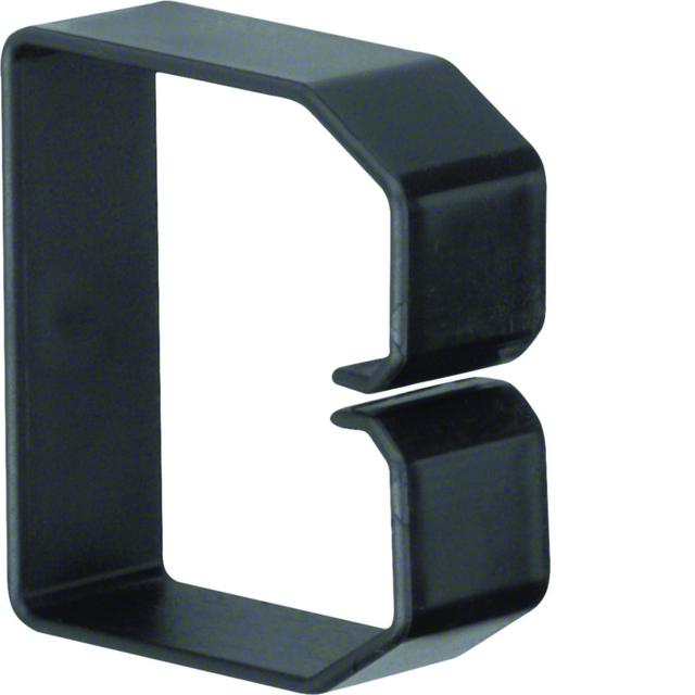 tehalit.BA6 Klamra do przewodów 60x60 czarny B600603 HAGER