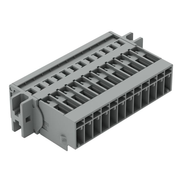 X-COM wtyk 12-biegunowy szary raster 5 mm /25szt./ WAGO