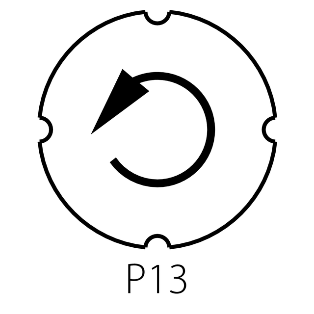 WKŁADKA STRZAŁKA OBRÓT W LEWO