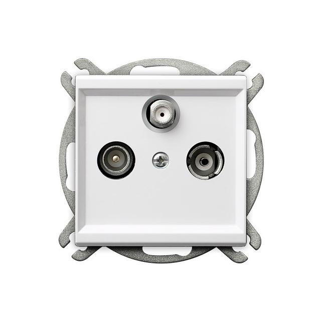 SONATA BIAŁY MAT Gniazdo RTV-SAT końcowe