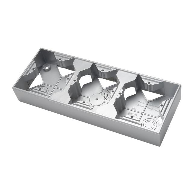 AS Puszka instalacyjna potrójna - kolor srebro