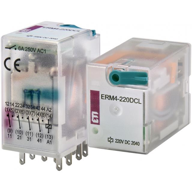 ERM4-220DCL Przekaźnik 4 stykowy 220V DC