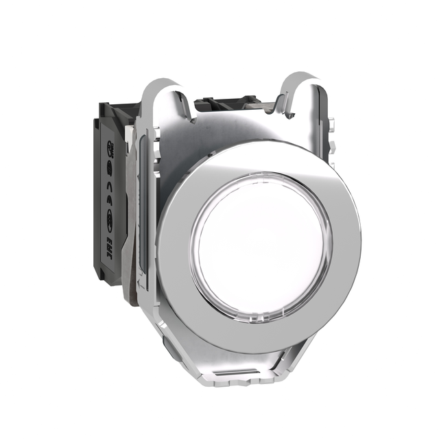Harmony XB4 Przycisk podświetlany zlicowany metal biały fi30 zintegrowana dioda LED 24 V AC/DC 1Z + XB4FW31B5 Schneider