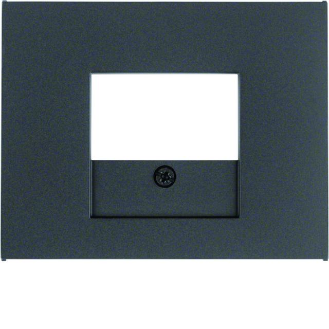 BERKER K.1 Płytka czołowa do gniazda głośnikowego i gniazda ładowania USB antracyt 10357006 HAGER