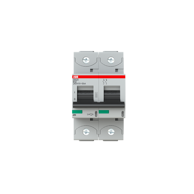 S802S-B32 Wyłącznik nadprądowy 50kA 2P B32A 2CCS862001R0325 ABB