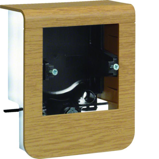 tehalit.SL Pusty nośnik urządzeń 20x55 fi60 dąb SL20055901D5 HAGER