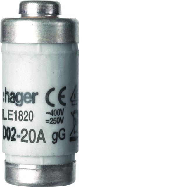 WKŁAD. ZWŁ. D02/E18 20A 400V GL/GG LE1820 HAGER