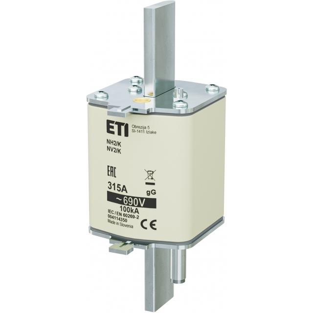 Wkładka topikowa NH zwłoczna z wybijakiem NH2/K gG 315A 690V 004114350 ETI