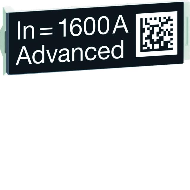 ACB HW2/4 Wtyczka z oznaczeniem znamionowym wyłącznika 1600A Advanced HWW709H HAGER