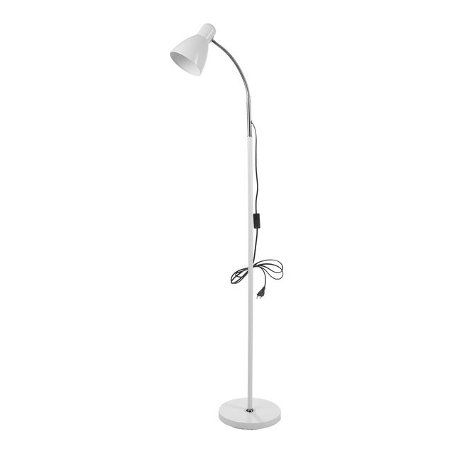 Lampa stojąca podłogowa LAR max 20W E27 155 cm biała LS-1/W ORNO