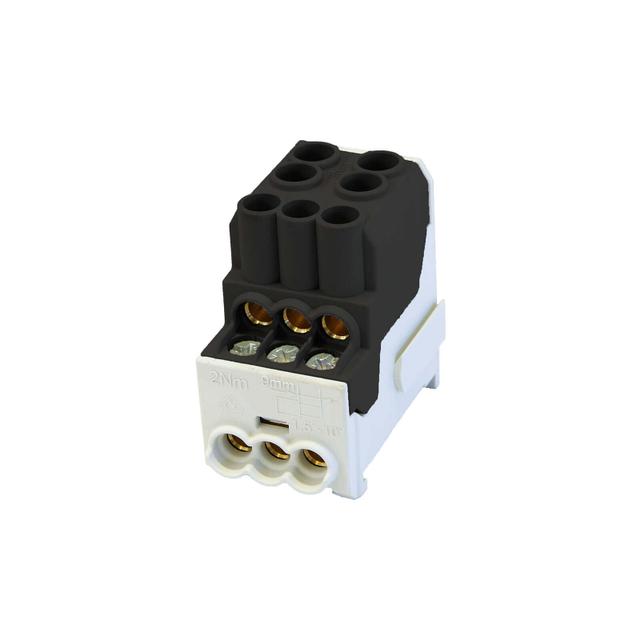 SDB 100 Blok rozdzielczy - dystrybucyjny Al/Cu 80010 SIMBLOCK czarny SIMET