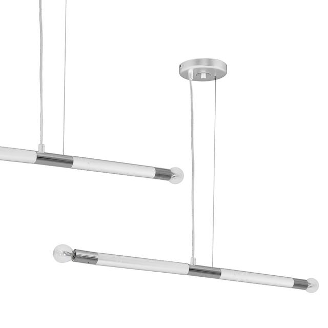 Milagro lampa wisząca Bastone 2xE14 biała/chrom MLP6566