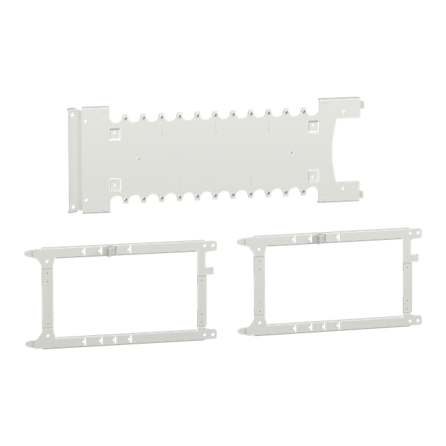 Rozdzielnice PrismaSet, płyta montażowa Prisma P do 3–4 montowanych pionowo aparatów wysuwnych NSX25