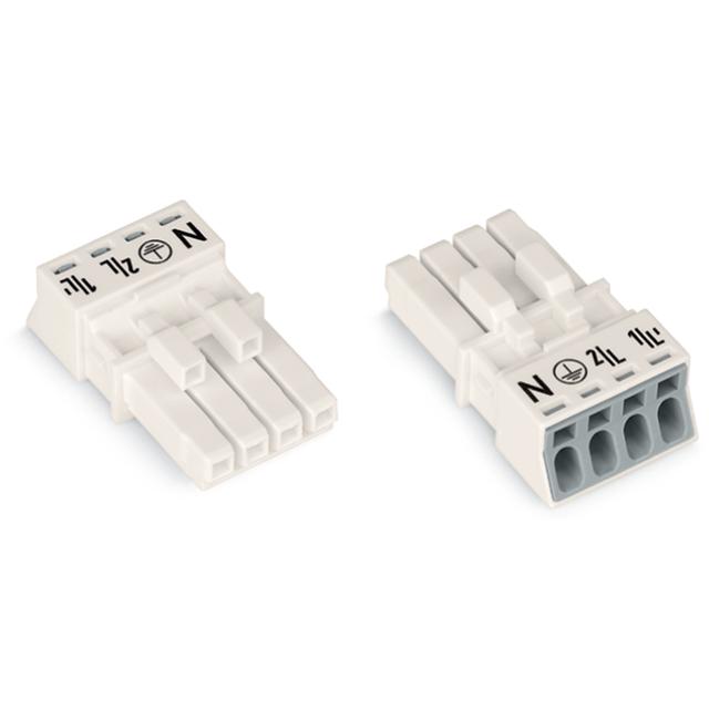 WINSTA MINI gniazdo 4-torowe białe