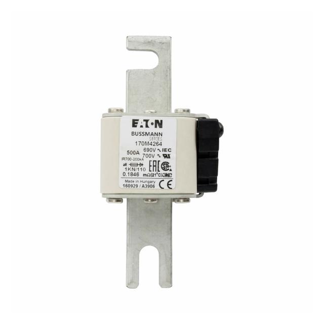 FUSE 500A 690V 1KN/110 AR UC Wkładka szybka 500A AC 690V DIN 1 53x69x138 mm aR DIN IEC 170M4264 EATO