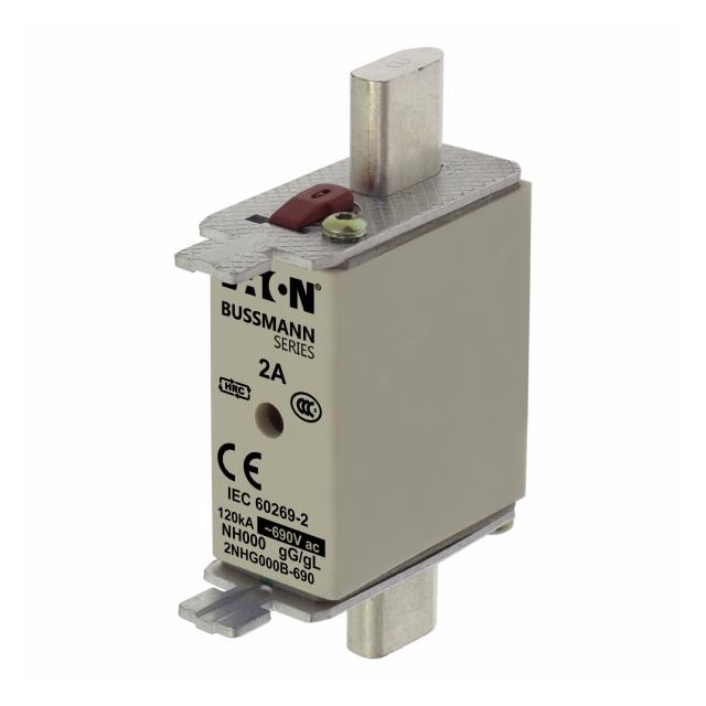 NH FUSE 2AMP 690V GG SIZE 000 Wkładka NH000 2A 690V GL/GG podwójny wskaźnik 2NHG000B-690 EATON