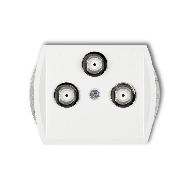 TREND Mechanizm gniazda multimedialnego 3F DATA (Vectra) biały