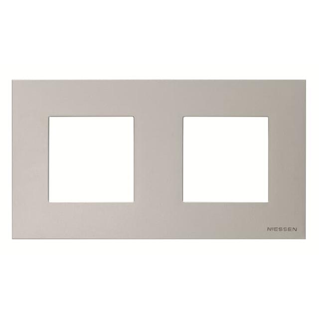 RAMKA 2-KROTNA BASIC -ZENIT-SREBRNY 2CLA227210N1301 ABB