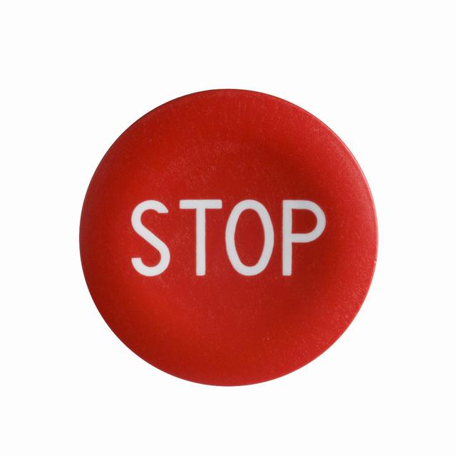 Harmony XB4 Wkładka do przycisku STOP O22, czerwona