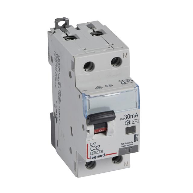 Wyłącznik Różnicowo-Nadprądowy 2P 32A C 0,03A Typ AC P312 DX3 411016 LEGRAND