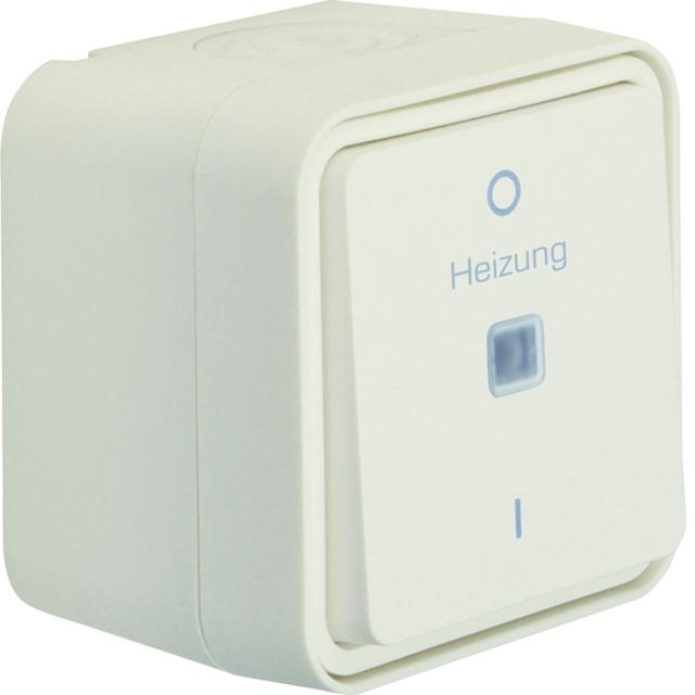 BERKER W.1 Łącznik kontrolny z nadrukiem Heizung 0-1 kompletny IP55 biały 35623502 HAGER