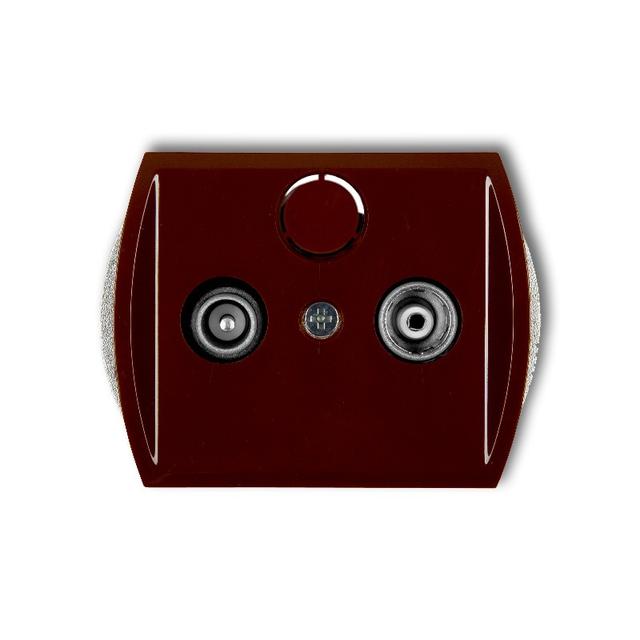 TREND Mechanizm gniazda abonenckiego RTV końcowego 2dB brązowy