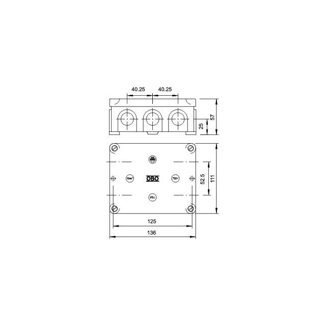 B 11 M/5, PUSZKI INST.B11 Z 5-POL.LISTW.S