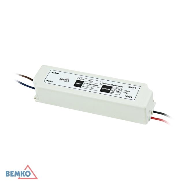 ZASILACZ ELEKTRONICZNY LED HERMETYCZNY IP67 12V 75W