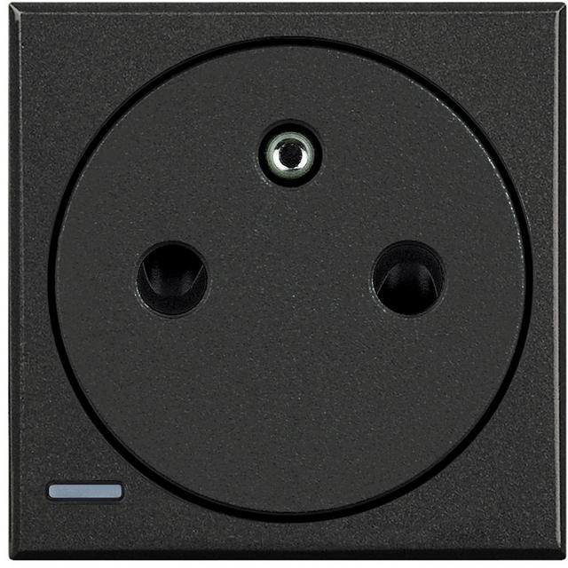 AXOLUTE - GNIAZDO 2P+Z 16A PŁASKIE ANTRACYT (AUTOZACISKI), Bticino