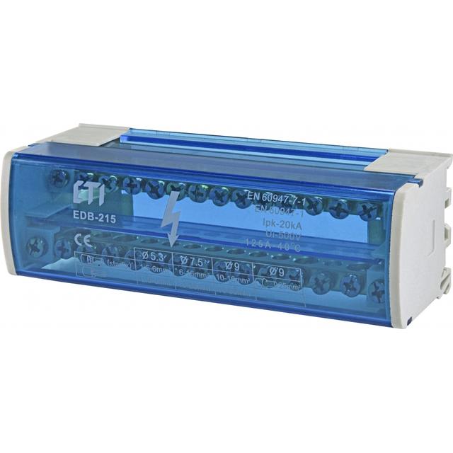 Blok rozdzielczy 125A (2x15 zacisków) EDB-215 001102302 ETI