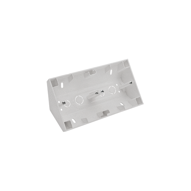 Simon 55 Puszka natynkowa narożna 2-krotna do ramek LINE/DUO Aluminium mat TPNR2/143 KONTAKT