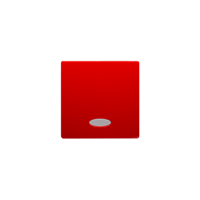 Simon Basic Klawisz pojedynczy z oczkiem do łączników/przycisków z podświetleniem czerwony