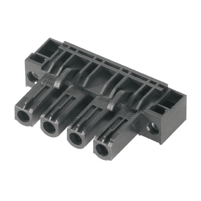 BLL 7.62HP/04/90F 3.2SN BK BX Wtyki PCB (złącza płyty), 7.62 mm, Liczba biegunów: 4, kąt odejścia: 90° /42szt./ 1043290000 WEIDMÜLLER