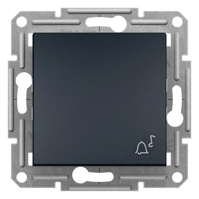 Asfora, przycisk dzwonek, bez ramki, antracyt