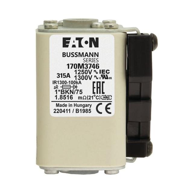 FUSE 315A 1250V 1*FKE/115AR CU Wkładka szybka 315A AC 1250V rozmiar 1 45x59x156 mm a 170M3746 EATON