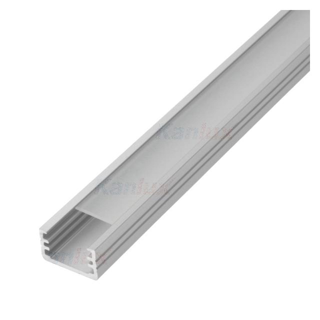 PROFILO B SET-FR Profil do taśmy LED 1m z kloszem szronionym i zaślepkami (2 szt.) PROFILO B SET-FR