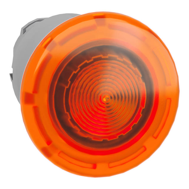 Harmony XB4 Przycisk grzybkowego fi22 pomarańczowy push pull LED metalowy ZB4BW653 Schneider