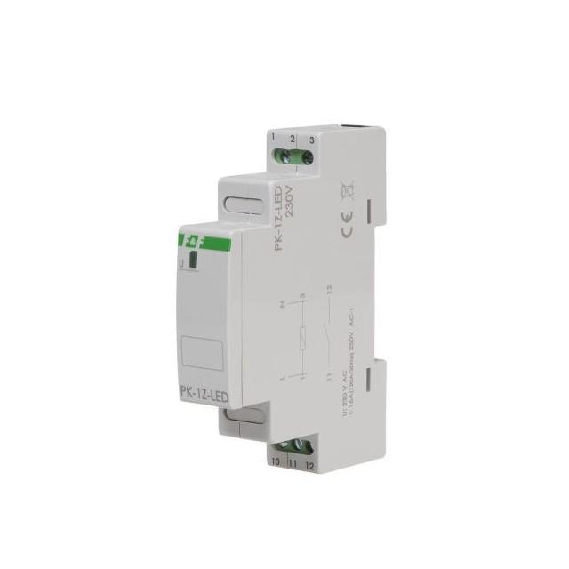 Przekaźnik elektromagnetyczny PK-1P 230 V styk 1 x Z 16 A Inrush 120A/20ms PK-1Z-LED-230V F&F
