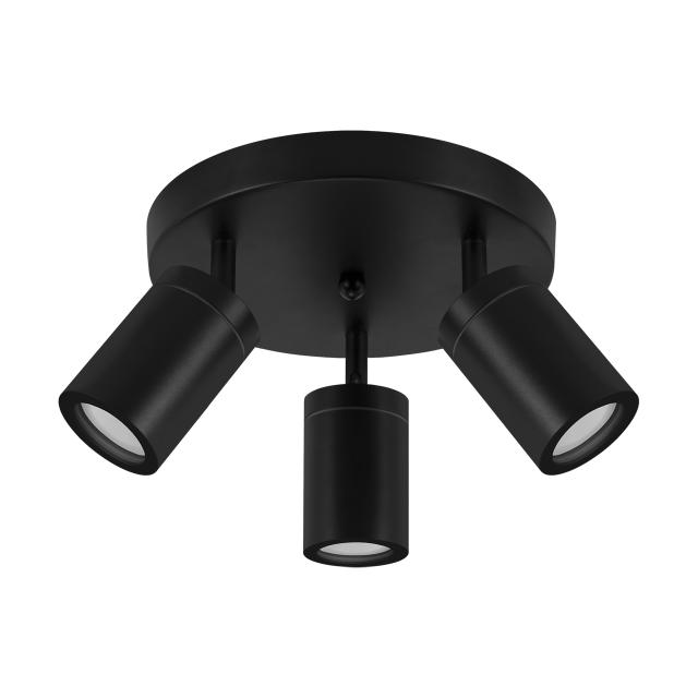 Oprawa ścienno-sufitowa TENOR GU10 3C BLACK 04075 IDEUS