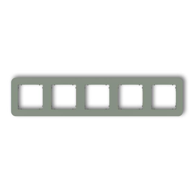 MINI Ramka uniwersalna pięciokrotna zaokrąglona z tworzywa szałwiowy