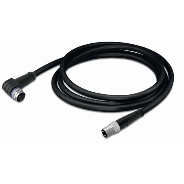 przewód do czujników/el.wykonawczych gniazdo prosteM12/wtyczka kątowaM8 2