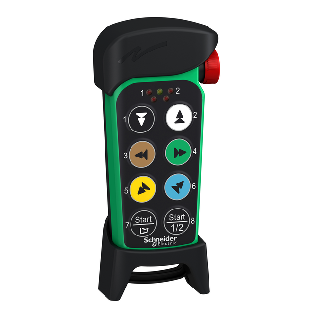 Harmony XAR Pilot zdalnego sterowania eXLhoist kompaktowy 2 przyciski pomocnicze LED ZART8LS Schneider