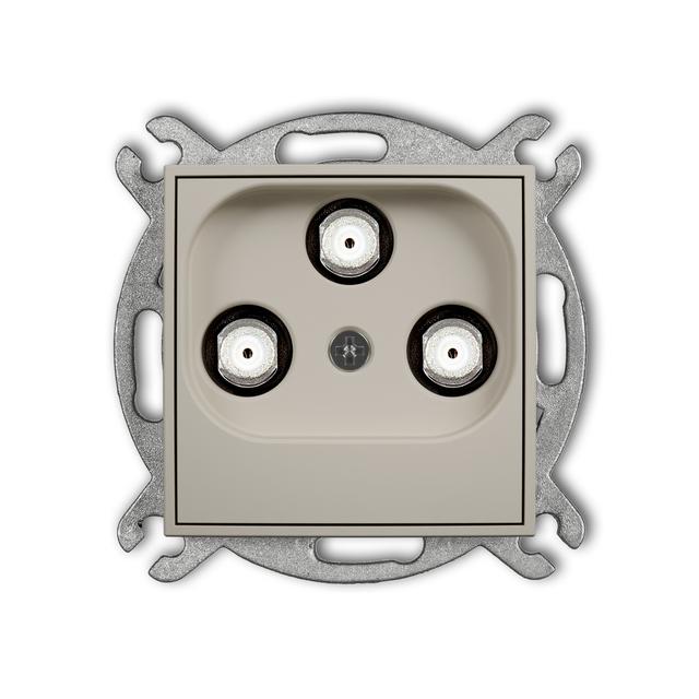 ICON Gniazdo multimedialne 3F DATA (UPC) taupe 60IGMU KARLIK