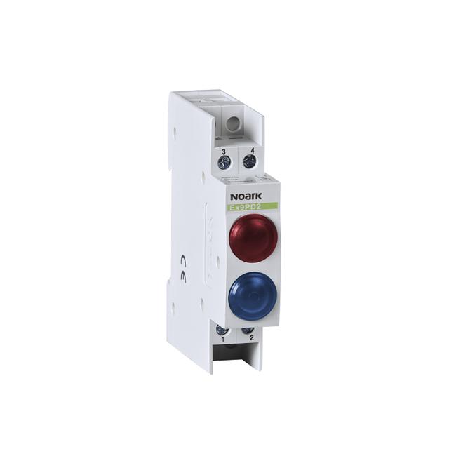 Ex9PD2rb 24V AC/DC Lampka sygnalizacyjna 24V AC/DC 1 czerwony 1 niebieska LED 102491 NOARK