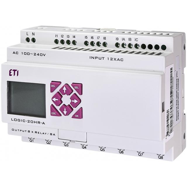 Przek. programowalny 100-240VAC 12/8 we/wy przek. LOGIC-20HR-A 004780004 ETI