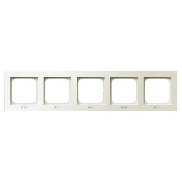 SONATA Ramka pięciokrotna do łączników IP-44 - kolor ecru