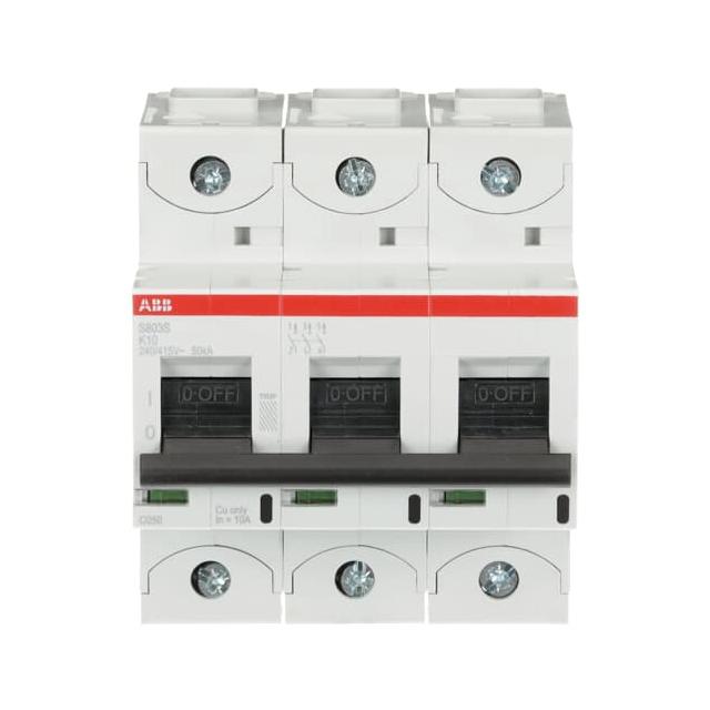 S803S-K10 Wyłącznik nadprądowy 50kA 3P K10A 2CCS863001R0427 ABB