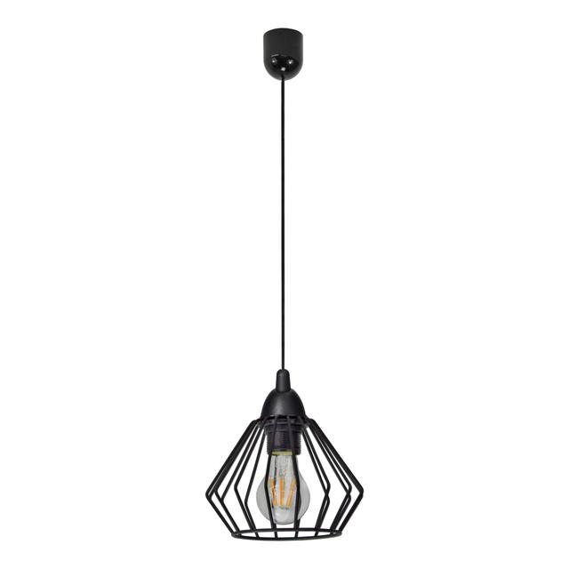 Waya 1P E27 lampa wisząca max. 60W czarna AD-LD-6263BE27M ORNO